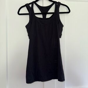 Black Lululemon Tank Top with built in bra